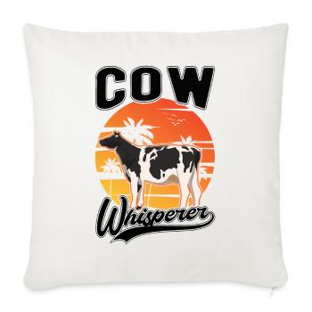 Cow Whisperer Farmer Cattle Breeder Cows - Sofa pillowcase 17,3'' x 17,3'' (45 x 45 cm) - natural white - Front