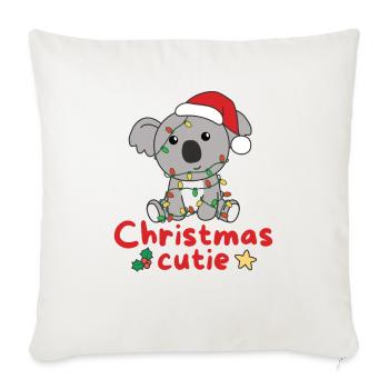 Koala Weihnachten Koalas Christmas Cutie - Sofa pillowcase 17,3'' x 17,3'' (45 x 45 cm) - natural white - Front