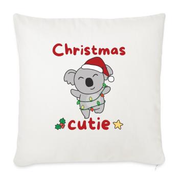 Koala Weihnachten Koalas Christmas Cutie - Sofa pillowcase 17,3'' x 17,3'' (45 x 45 cm) - natural white - Front