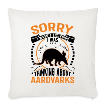 Aardvark Gift Aardvark - Sofa pillowcase 17,3'' x 17,3'' (45 x 45 cm) - natural white - Front