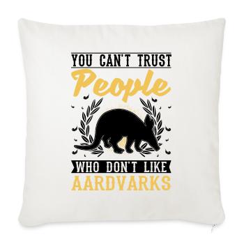 Aardvark Gift Aardvark - Sofa pillowcase 17,3'' x 17,3'' (45 x 45 cm) - natural white - Front