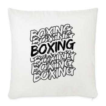 Boxsport Boxing - Sofakissenbezug 45 x 45 cm - Naturweiß  - Vorne