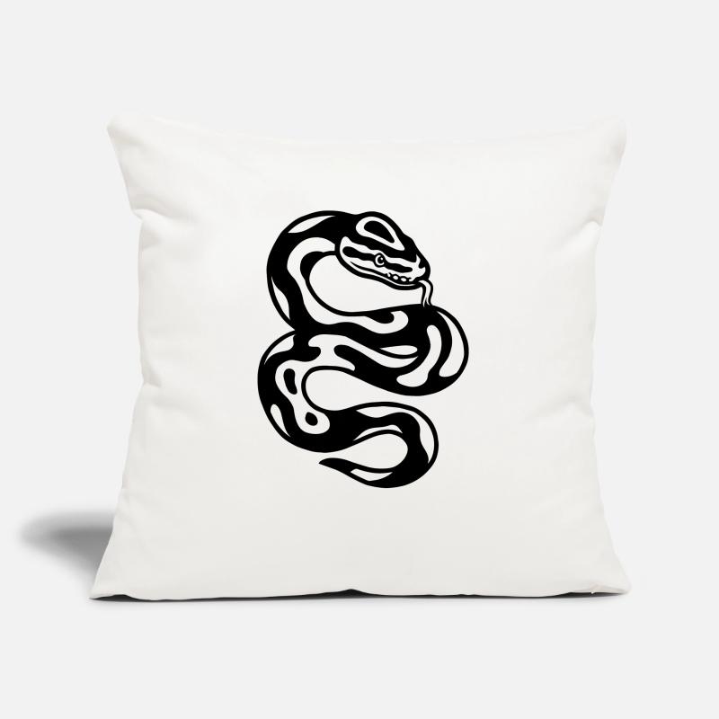 Kugelpython Schlange Sofakissenbezug 45 x 45 cm