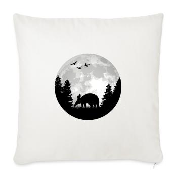 Aardvark Moon - Sofa pillowcase 17,3'' x 17,3'' (45 x 45 cm) - natural white - Front