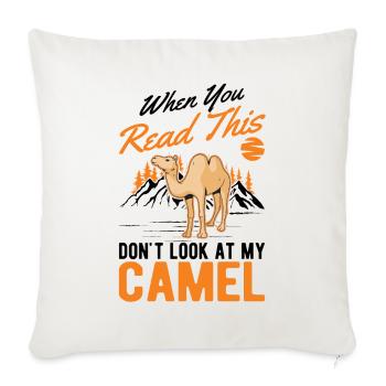 Camel Gift Dromedary Camel Big Camel - Sofa pillowcase 17,3'' x 17,3'' (45 x 45 cm) - natural white - Front