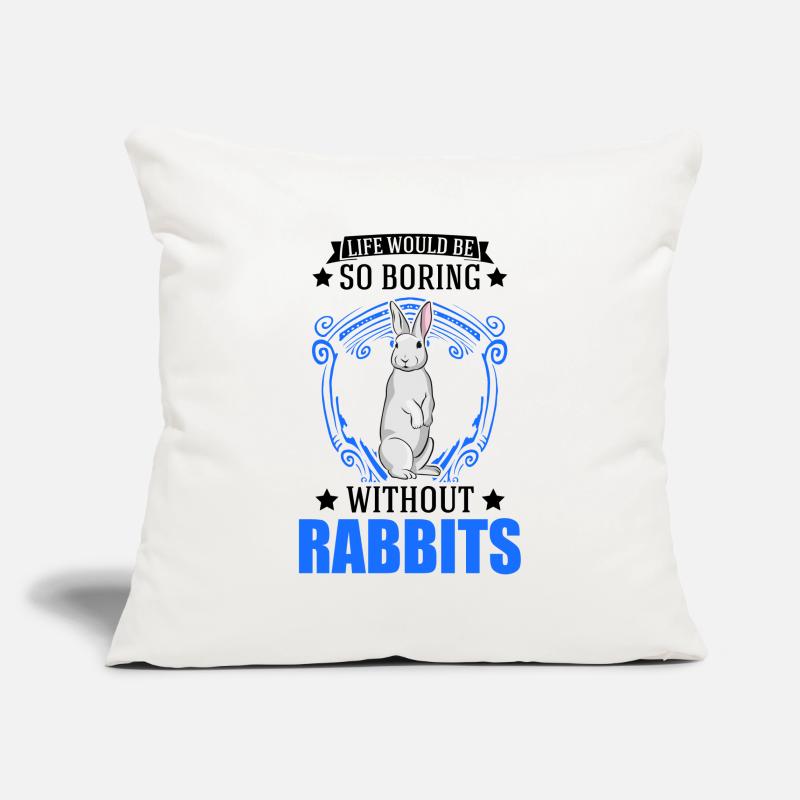 Rabbit Gift Rabbit Rabbit Sofa pillowcase 17,3'' x 17,3'' (45 x 45 cm)