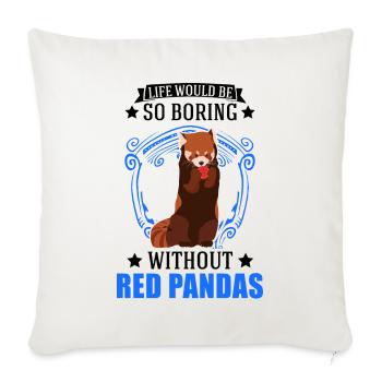 Red Panda Gift Cat Bear Red Panda - Sofa pillowcase 17,3'' x 17,3'' (45 x 45 cm) - natural white - Front