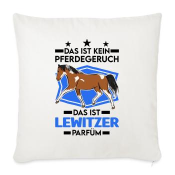 Lewitzer Parfüm Lewitzer Pferd Geruch - Sofakissenbezug 45 x 45 cm - Naturweiß  - Vorne