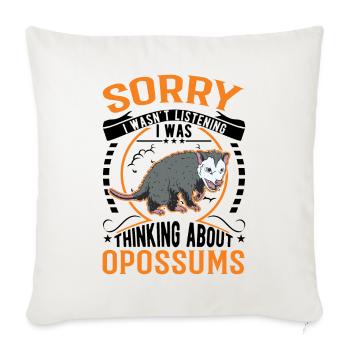 Opossum Gift Possum Marsupial - Sofa pillowcase 17,3'' x 17,3'' (45 x 45 cm) - natural white - Front