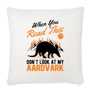 Aardvark Gift Aardvark - Sofa pillowcase 17,3'' x 17,3'' (45 x 45 cm) - natural white - Front