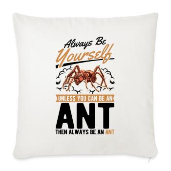 Ants Ant Farm Antshills Fire ants - Sofa pillowcase 17,3'' x 17,3'' (45 x 45 cm) - natural white - Front