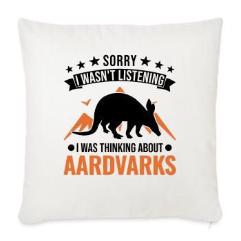 Aardvark Gift Aardvark - Sofa pillowcase 17,3'' x 17,3'' (45 x 45 cm) - natural white - Front