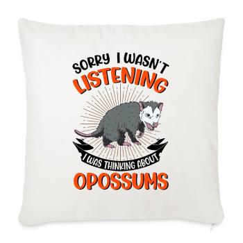 Opossum Gift Possum Marsupial - Sofa pillowcase 17,3'' x 17,3'' (45 x 45 cm) - natural white - Front
