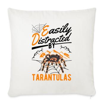 Facilement distrait par Tarentules Tarentule - Housse de coussin décorative 45 x 45 cm - blanc nature - Devant