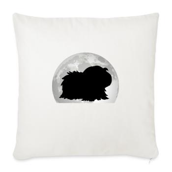 Cochon d’Inde Lune Cochon d’Inde Cochon d’Inde - Housse de coussin décorative 45 x 45 cm - blanc nature - Devant