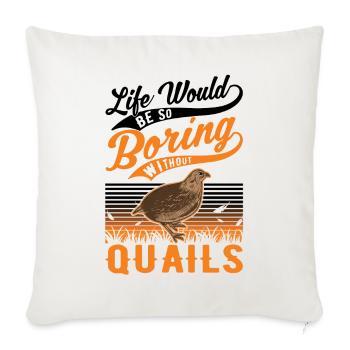 Geese Gift Goose Lovers Goose Breeders - Sofa pillowcase 17,3'' x 17,3'' (45 x 45 cm) - natural white - Front