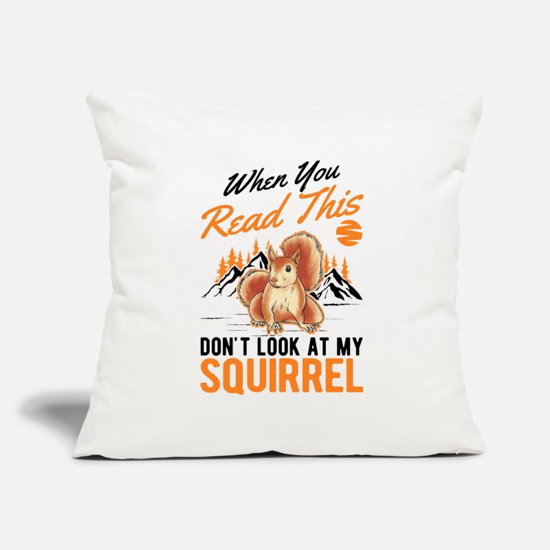 Eichhörnchen Geschenk Grauhörnchen Squirrel Sofakissenbezug 45 x 45 cm