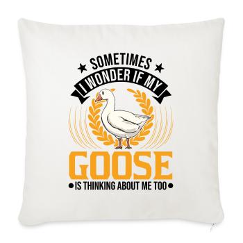 Geese Gift Goose Farmer Goose Goose - Sofa pillowcase 17,3'' x 17,3'' (45 x 45 cm) - natural white - Front