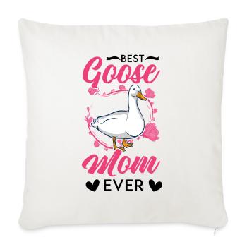 Best Goose Mom Ever Gänse Mama - Sofakissenbezug 45 x 45 cm - Naturweiß  - Vorne