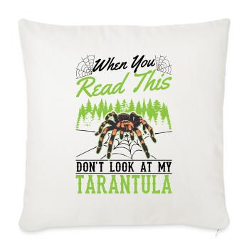 Tarantula Gift Spider Tarantula - Sofa pillowcase 17,3'' x 17,3'' (45 x 45 cm) - natural white - Front