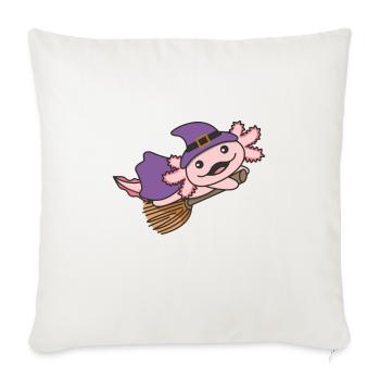 Axolotl Halloween Witch Children Witches Costume - Sofa pillowcase 17,3'' x 17,3'' (45 x 45 cm) - natural white - Front