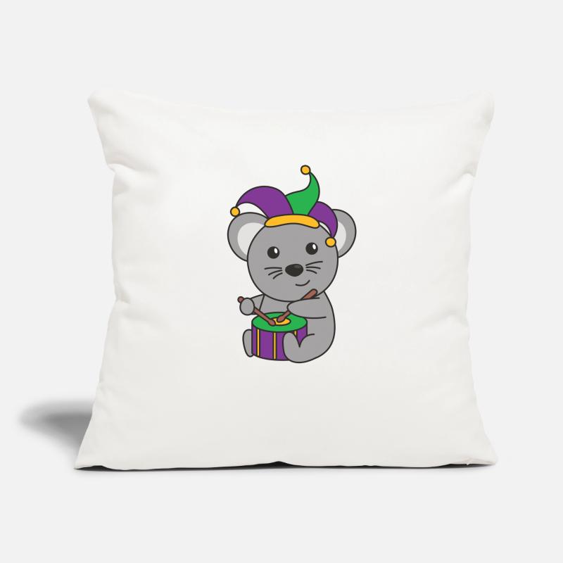 Carnival Mouse with Drum Carnival Costume Sofa pillowcase 17,3'' x 17,3'' (45 x 45 cm)