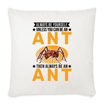 Ants Ant Farm Antshills Fire ants - Sofa pillowcase 17,3'' x 17,3'' (45 x 45 cm) - natural white - Front
