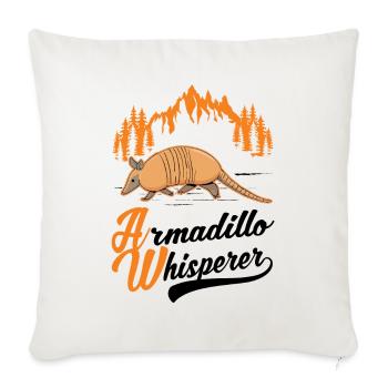 Armadillo Whisperer Armadillo - Sofa pillowcase 17,3'' x 17,3'' (45 x 45 cm) - natural white - Front