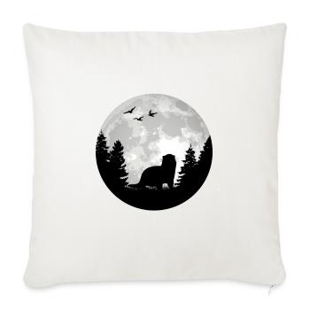 Loutre Lune Loutre Loutre Loutre de mer - Housse de coussin décorative 45 x 45 cm - blanc nature - Devant