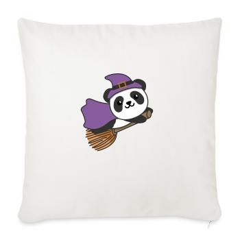 Panda Halloween Witch Kids Witches Costume - Sofa pillowcase 17,3'' x 17,3'' (45 x 45 cm) - natural white - Front