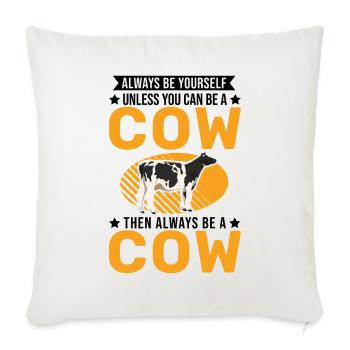 Cow Gift Farmer Cattle Breeder Cows - Sofa pillowcase 17,3'' x 17,3'' (45 x 45 cm) - natural white - Front