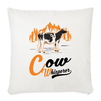 Cow Whisperer Farmer Cattle Breeder Cows - Sofa pillowcase 17,3'' x 17,3'' (45 x 45 cm) - natural white - Front