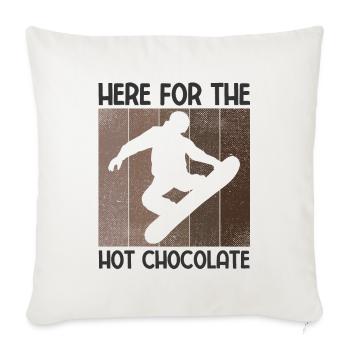 Snowboard Spruch für Snowboarder - Sofakissenbezug 45 x 45 cm - Naturweiß  - Vorne
