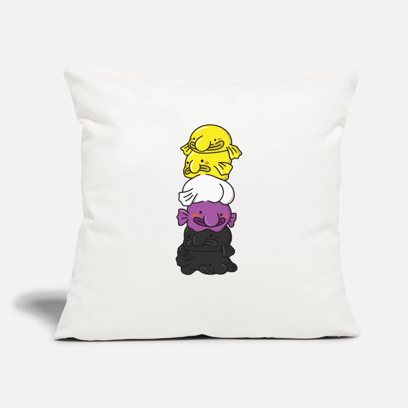 Nonbinary Flag Non Binary Pride LGBTQ Blobfish Sofa pillowcase 17,3'' x 17,3'' (45 x 45 cm)