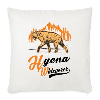 Hyänen Flüsterer Erdwolf Hyena - Sofakissenbezug 45 x 45 cm - Naturweiß  - Vorne