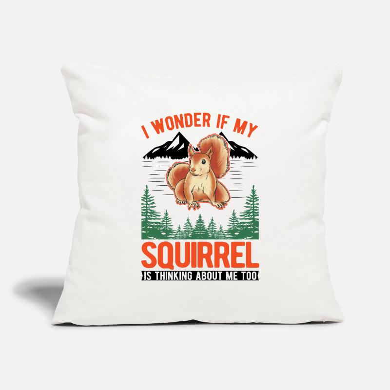 Eichhörnchen Geschenk Grauhörnchen Squirrel Sofakissenbezug 45 x 45 cm