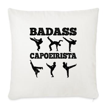 Capoeira - Sofakissenbezug 45 x 45 cm - Naturweiß  - Vorne