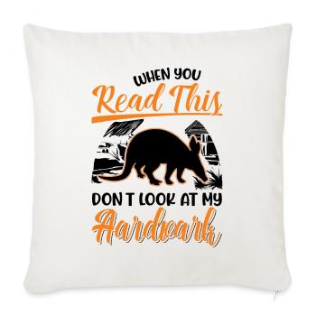 Aardvark Gift Aardvark - Sofa pillowcase 17,3'' x 17,3'' (45 x 45 cm) - natural white - Front