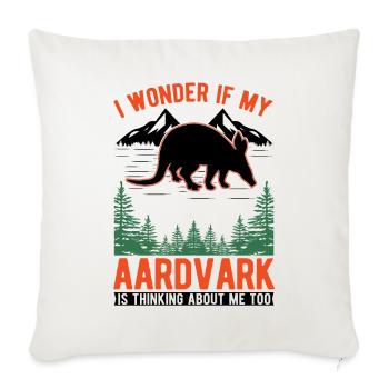 Aardvark Gift Aardvark - Sofa pillowcase 17,3'' x 17,3'' (45 x 45 cm) - natural white - Front