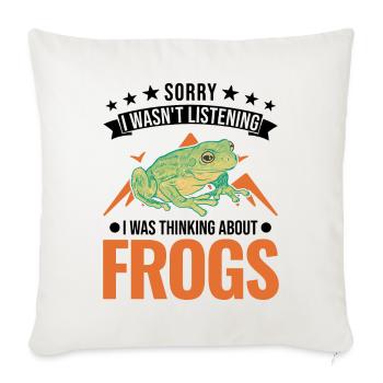 Frog Gift Tree Frog - Sofa pillowcase 17,3'' x 17,3'' (45 x 45 cm) - natural white - Front