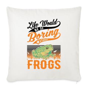 Frog Gift Tree Frog - Sofa pillowcase 17,3'' x 17,3'' (45 x 45 cm) - natural white - Front
