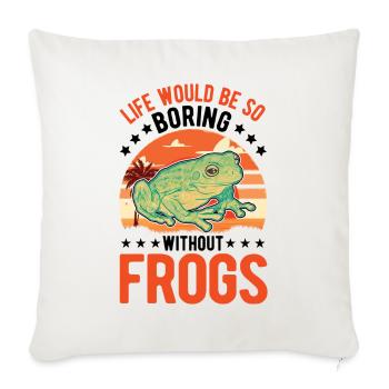 Frog Gift Tree Frog - Sofa pillowcase 17,3'' x 17,3'' (45 x 45 cm) - natural white - Front
