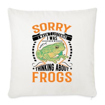 Frog Gift Tree Frog - Sofa pillowcase 17,3'' x 17,3'' (45 x 45 cm) - natural white - Front
