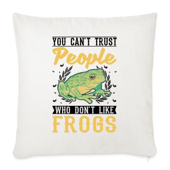 Frog Gift Tree Frog - Sofa pillowcase 17,3'' x 17,3'' (45 x 45 cm) - natural white - Front