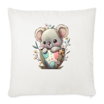 cute koalas for Easter with Easter eggs Koala - Sofa pillowcase 17,3'' x 17,3'' (45 x 45 cm) - natural white - Front