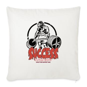 GYM No Excuses Body Building Fitness Gorilla - Sofa pillowcase 17,3'' x 17,3'' (45 x 45 cm) - natural white - Front