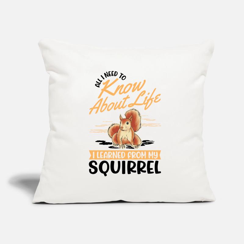Eichhörnchen Geschenk Grauhörnchen Squirrel Sofakissenbezug 45 x 45 cm