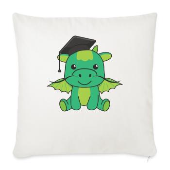 Kids Kindergarten nailed it Drache Graduation - Sofakissenbezug 45 x 45 cm - Naturweiß  - Vorne