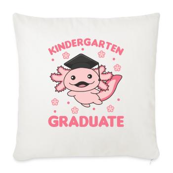 Kids Kindergarten graduate Axolotl Graduation - Sofakissenbezug 45 x 45 cm - Naturweiß  - Vorne