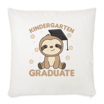 Kids Kindergarten graduate Faultier Graduation - Sofakissenbezug 45 x 45 cm - Naturweiß  - Vorne